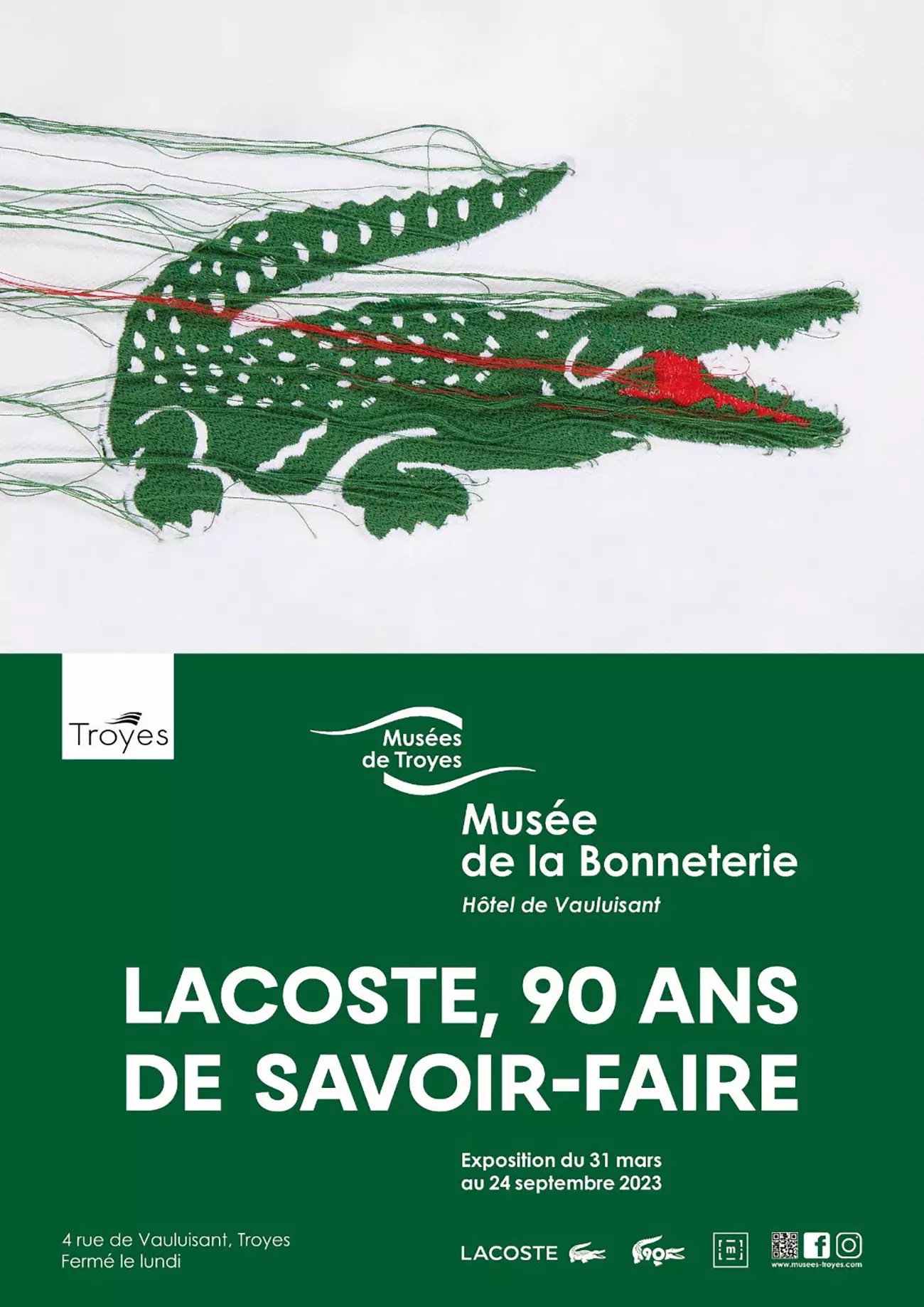 90 years of Lacoste - Musée de Bonneterie Troye France