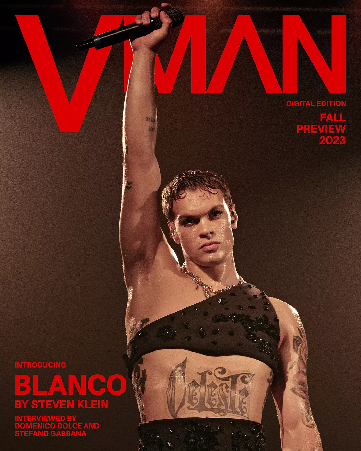 Blanco's Unyielding Charisma Illuminated in Digital VMAN Cover