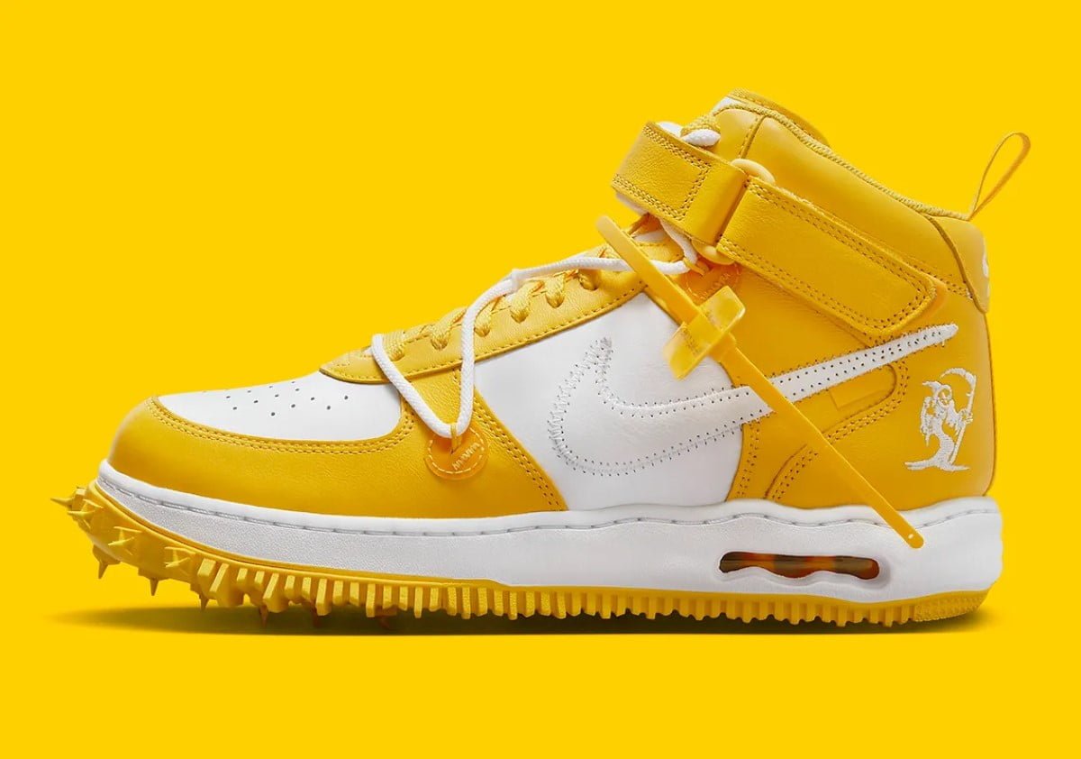 Off-White x Nike Air Force 1 Mid "Varsity Maize," A Sneaker Fusion Worth the Wait