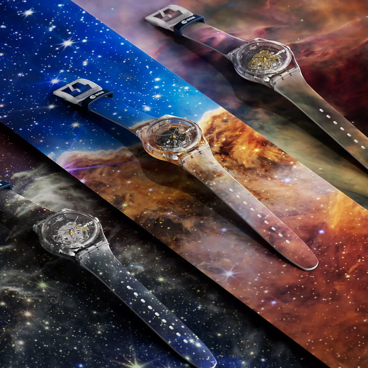 Swatch Joins Forces with The European Space Agency Unleashing Space-Themed Watches Serie